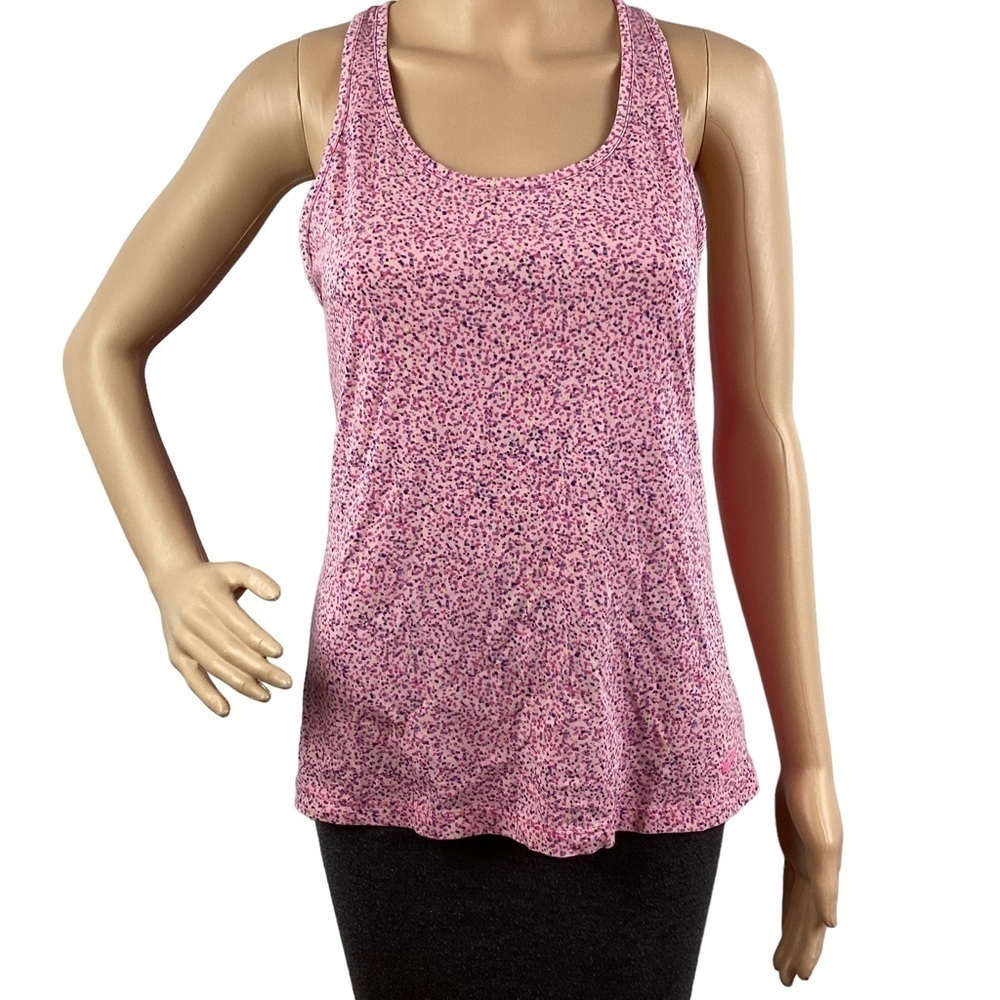 Nike Dri-Fit Tank Top Size S Pink Print Racerback